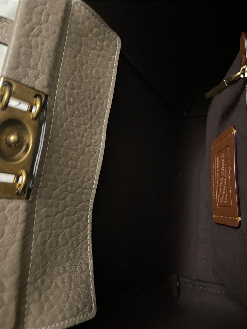 Coach Troupe Tote in Stone - Picture 6 of 7